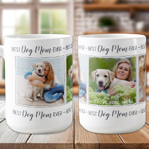 Gepersonaliseerde foto Collage Dog Mom Coffee Mok