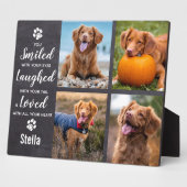 Gepersonaliseerde foto Collage Keepomwille Pet Mem Fotoplaat (Zijkant)