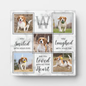 Gepersonaliseerde foto Collage Keepomwille Pet Mem Fotoplaat (Voorkant)