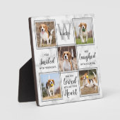 Gepersonaliseerde foto Collage Keepomwille Pet Mem Fotoplaat (Voorkant)