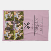 Gepersonaliseerde Foto Collage Keuken Handdoek (Horizontaal)