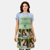 Gepersonaliseerde Foto Collage Keuken Schort (Gedragen)