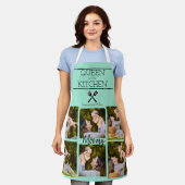 Gepersonaliseerde Foto Collage Keuken Schort (Gedragen)