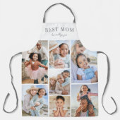 Gepersonaliseerde Foto Collage Mom Schort (Voorkant)