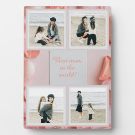 Gepersonaliseerde foto collage plaque fotoplaat