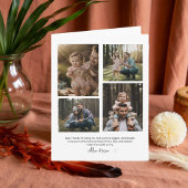 Gepersonaliseerde foto collage Vaderdag Kaart