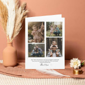 Gepersonaliseerde foto collage Vaderdag Kaart