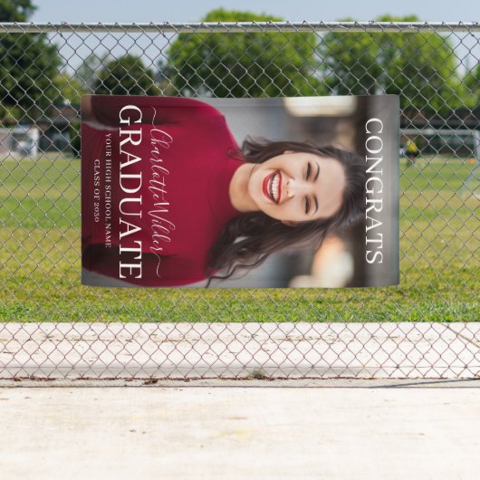 Gepersonaliseerde foto Congrats Afstuderen Banner (Insitu)