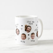 Gepersonaliseerde Foto Cup Custom Family Funny Fac Koffiemok (Voorkant rechts)
