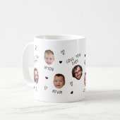 Gepersonaliseerde Foto Cup Custom Family Funny Fac Koffiemok (Voorkant links)