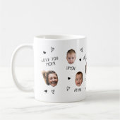 Gepersonaliseerde Foto Cup Custom Family Funny Fac Koffiemok (Links)