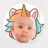 GEPERSONALISEERDE foto cupcake toppers stickers ee (Design 2)