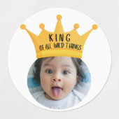 GEPERSONALISEERDE foto cupcake toppers stickers pa (Design 1)