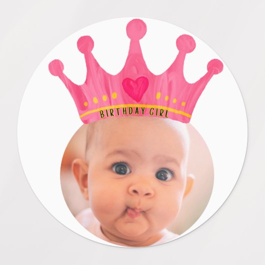 GEPERSONALISEERDE foto cupcake toppers stickers pa (Design 2)