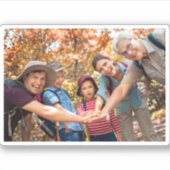 Gepersonaliseerde foto Custom Business Logo Afbeel Sticker (Voorkant)