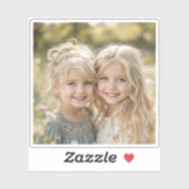 Gepersonaliseerde foto Custom Family Photo Sticker (Vel)