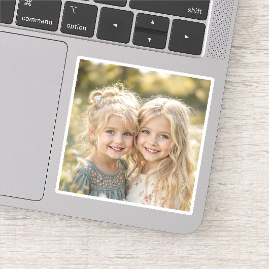 Gepersonaliseerde foto Custom Family Photo Sticker (Detail)