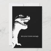 Gepersonaliseerde foto Dinosaurus Verjaardagsfeest Kaart (Achterkant)