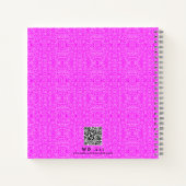 Gepersonaliseerde foto Elegant Roze Memoir Journal Notitieboek (Achterkant)