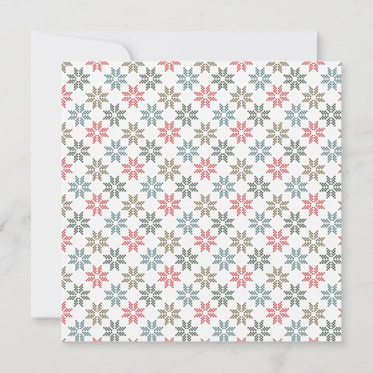 Gepersonaliseerde foto, elegante Poinsettia vakant Kaart (Achterkant)