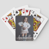 Gepersonaliseerde foto en aangepaste naam pokerkaarten (Achterkant)