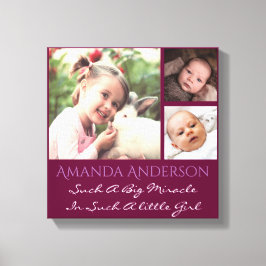 Gepersonaliseerde foto en aangepaste offerte canvas afdruk