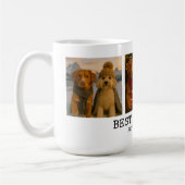 Gepersonaliseerde foto en liefde hart beste hond o koffiemok (Links)