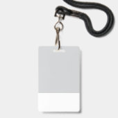 Gepersonaliseerde foto- en logo-onderneming badge (Achterkant met lanyard)