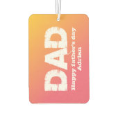 gepersonaliseerde foto en naam Happy vaderdag Luchtverfrisser (Achterkant)