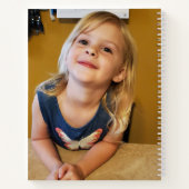 Gepersonaliseerde foto en naam schetsboek notitieboek (Achterkant)