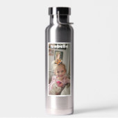 Gepersonaliseerde foto- en naamflesje waterfles (Links)