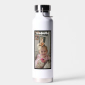 Gepersonaliseerde foto- en naamflesje waterfles (Links)