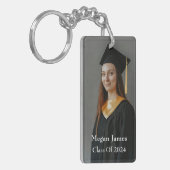 Gepersonaliseerde foto- en naamklasse van 2024 Afs Sleutelhanger (Voorkant Links)