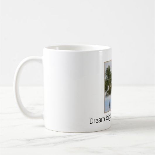 Gepersonaliseerde foto en offerte koffiemok (Links)