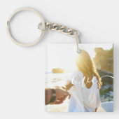 Gepersonaliseerde Foto- en Script-tekst Sleutelhanger (Voorkant)