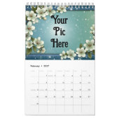 Gepersonaliseerde foto- en scriptkalender kalender (Feb 2027)