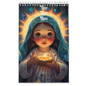 Gepersonaliseerde foto- en scriptkalender kalender (Hoes)