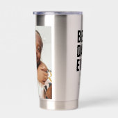 Gepersonaliseerde foto en tekst Best Dad Ever Geïsoleerde Drinkbeker (Rechts)