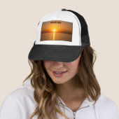 Gepersonaliseerde foto en tekst chic en elegant trucker pet (In situ)