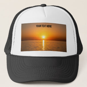 Gepersonaliseerde foto en tekst chic en elegant trucker pet