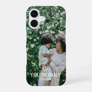 Gepersonaliseerde foto en tekst iPhone 16 hoesje
