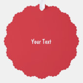 Gepersonaliseerde foto en tekst kerstboom ornament kaart (Achterkant)