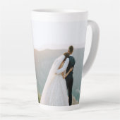 Gepersonaliseerde foto en tekst Latte Mok Sage Gre (Rechterhoek)