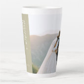 Gepersonaliseerde foto en tekst Latte Mok Sage Gre (Voorkant)