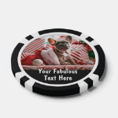 Gepersonaliseerde foto en tekst poker chips (Enkel)