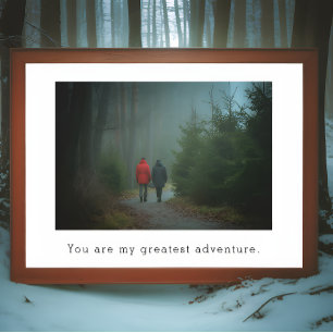 Gepersonaliseerde foto en tekst poster