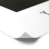 Gepersonaliseerde foto en tekst poster (Hoek)