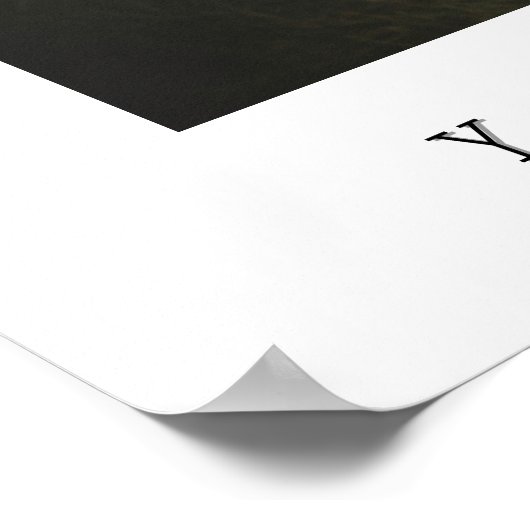 Gepersonaliseerde foto en tekst poster (Hoek)