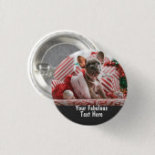 Gepersonaliseerde foto en tekst Small Cute Ronde Button 3,2 Cm (Voorkant /achterkant)