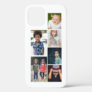 Gepersonaliseerde foto- en tekstfotocollage iPhone 12 hoesje